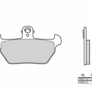 Pastillas de freno sinterizadas Brembo 07BB22SA