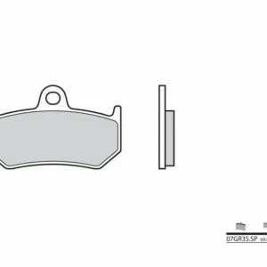 Pastillas de freno sinterizadas Brembo 07GR35SP