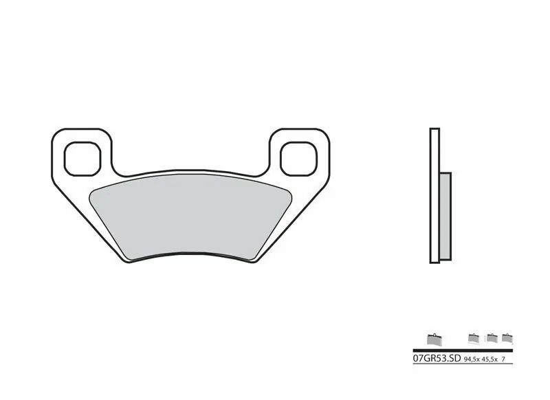 Pastillas de freno sinterizadas Brembo 07GR53SD