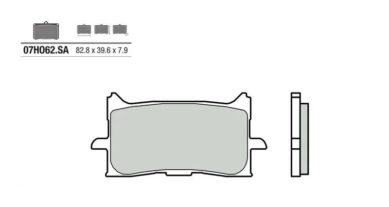 Pastillas de freno sinterizadas Brembo 07HO62SA