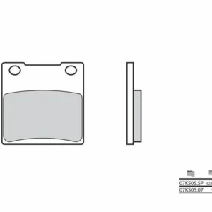Pastillas de freno sinterizadas Brembo 07KS05SP