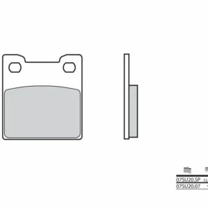 Pastillas de freno sinterizadas Brembo 07SU20SP