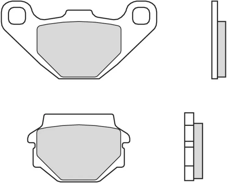 Pastillas de freno orgánicas Brembo 07YA54CC