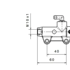 Bomba de freno BREMBO trasero gris Ø13mm