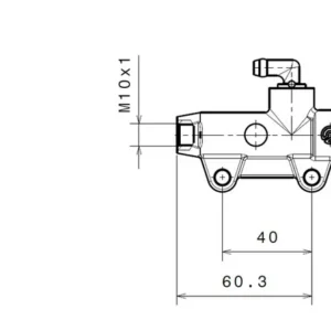 Bomba de freno BREMBO trasero negro Ø13mm