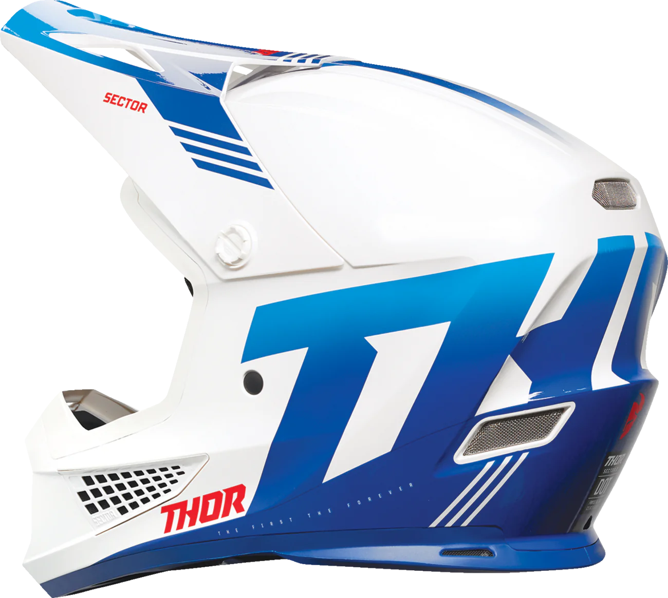Casco Thor Sector 2 Carve Blanco/Azul – S