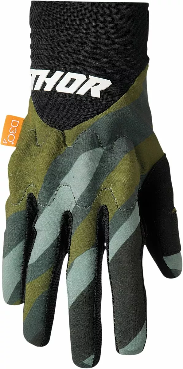 Guantes Thor Rebound cross enduro Verde Camuflaje/Negro