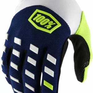 Guantes 100% Airmatic Azul Blanco