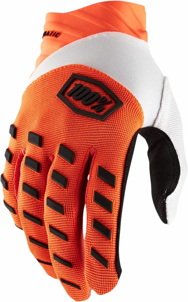 Guantes 100% Airmatic Naranja Fluor S