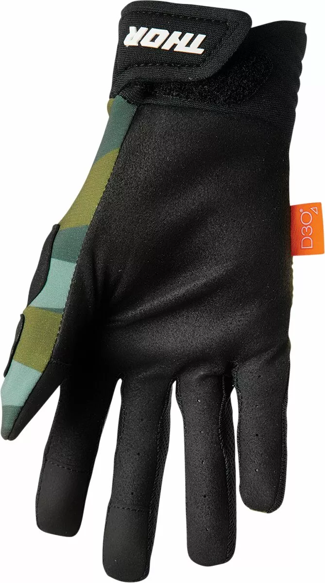 Guantes Thor Rebound cross enduro Verde Camuflaje/Negro - Imagen 2