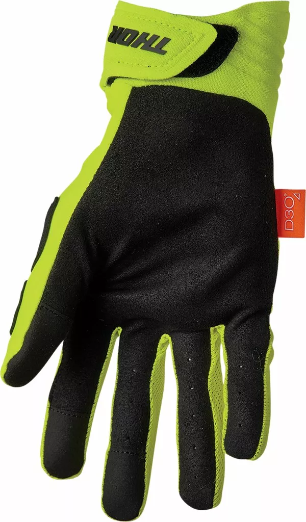 Guantes Thor Rebound cross enduro Amarillo Fluor/Negro - Imagen 2