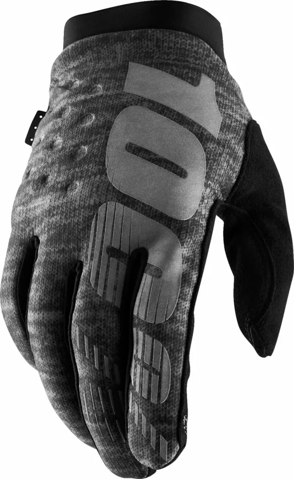 Guantes 100% Brisker Gris, Negro S