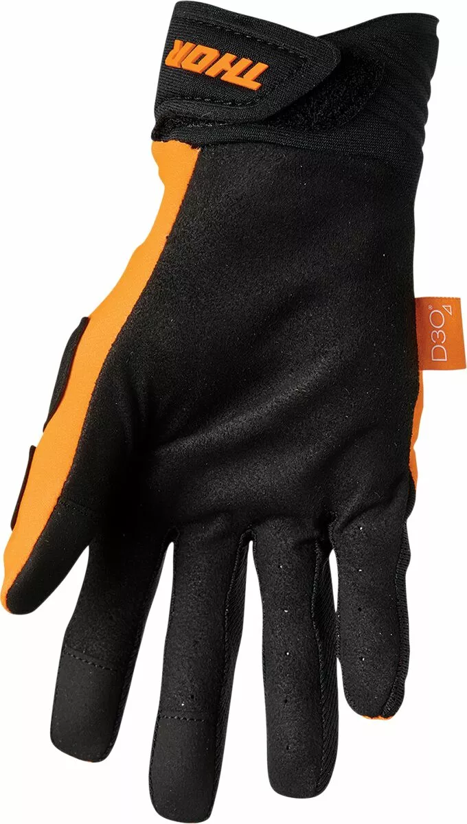 Guantes Thor Rebound cross enduro Naranja Fluor/Negro - Imagen 2