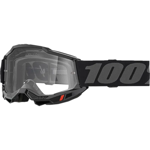 Gafas 100% Accuri 2 Otg Negro - Lente Transparente