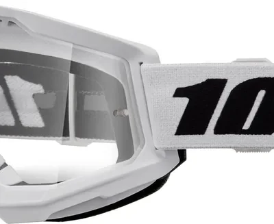 Gafas 100% Strata 2 Blanco – Lente Transparente