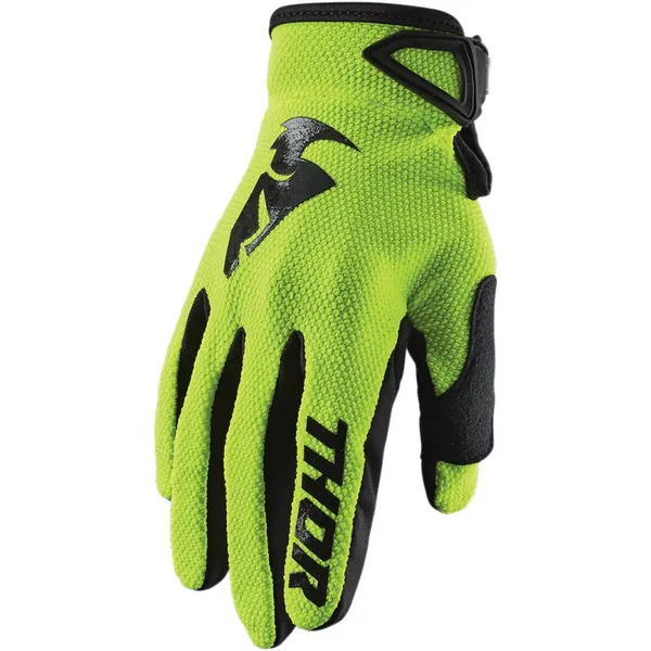 Guantes Thor Sector Juvenil Enduro Cross Amarillo Fluor/Negro