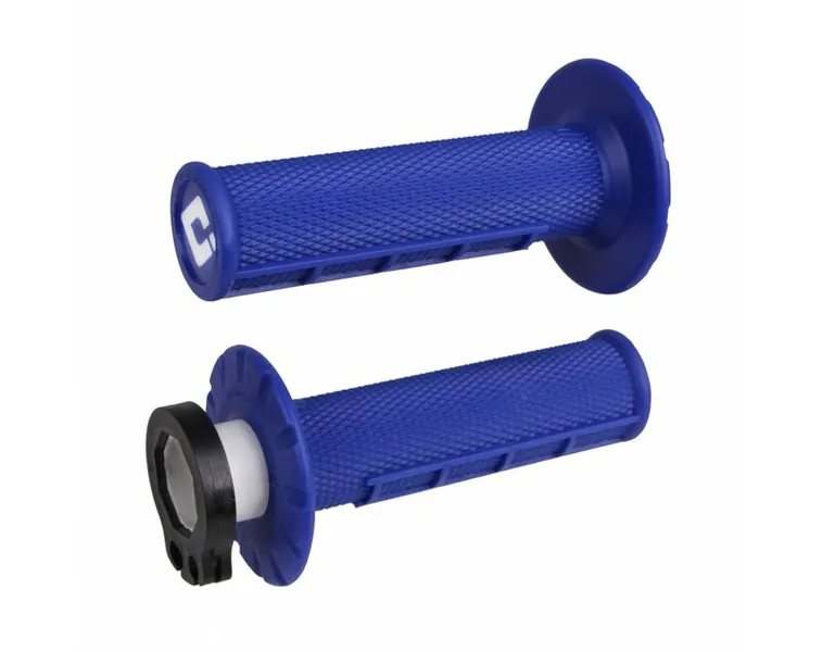 Puños ODI MX V2 Lock-On Half-Waffle - Azul