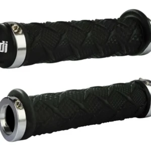 Puños ODI X-treme ATV Lock-On Negro/Plata