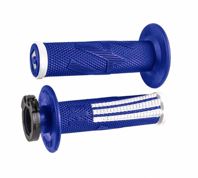 Puños ODI Emig Pro V2 Lock-On Azul/Blanco