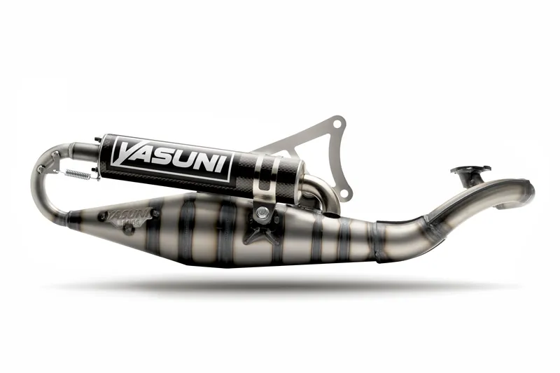 Escape YASUNI Carrera 10 homologado silencioso carbono Minarelli Horizontal