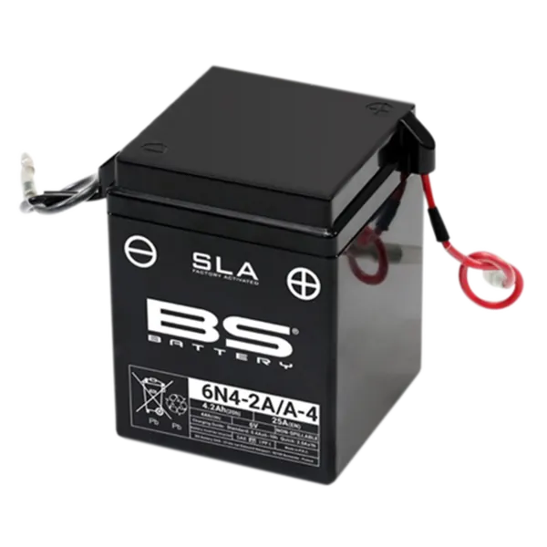 Batería BS BATTERY SLA sin mantenimiento activada de fábrica - 6N4-2A/A-4