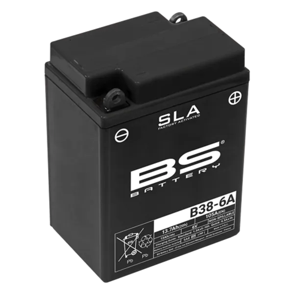 Batería BS BATTERY SLA sin mantenimiento activada de fábrica - B38-6A