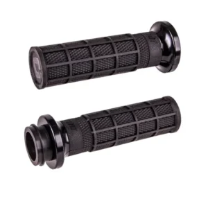 Juego de puños completos ODI V-Twin Lock-on™ Hart-Luck Signature TBW (acelerador por cable) - Harley Davidson (08-) Negro