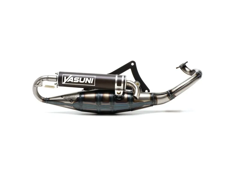 Escape completo YASUNI R (silenciador negro) - Derbi / Peugeot Motor Morini