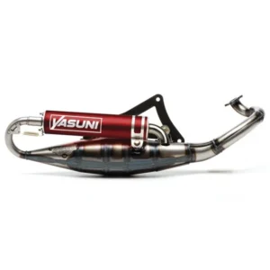 Escape completo YASUNI R (silenciador rojo) - Derbi / Peugeot Motor Morini