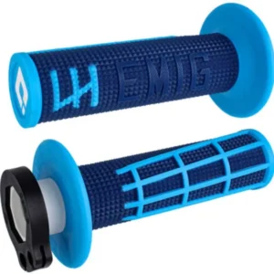 Puños ODI EMIG 2.0 V2 Lock-On Navy / Cyan
