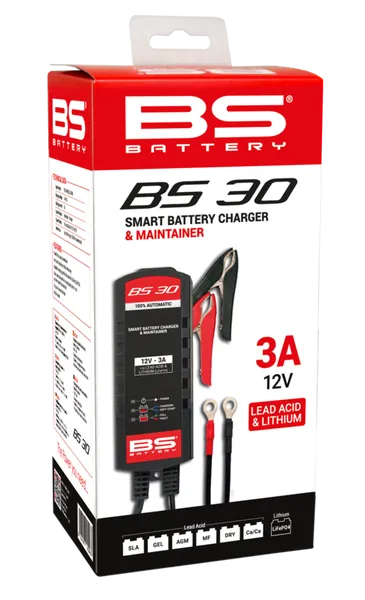 Cargador de bateria inteligente BS Battery BS30 - 12V 3A