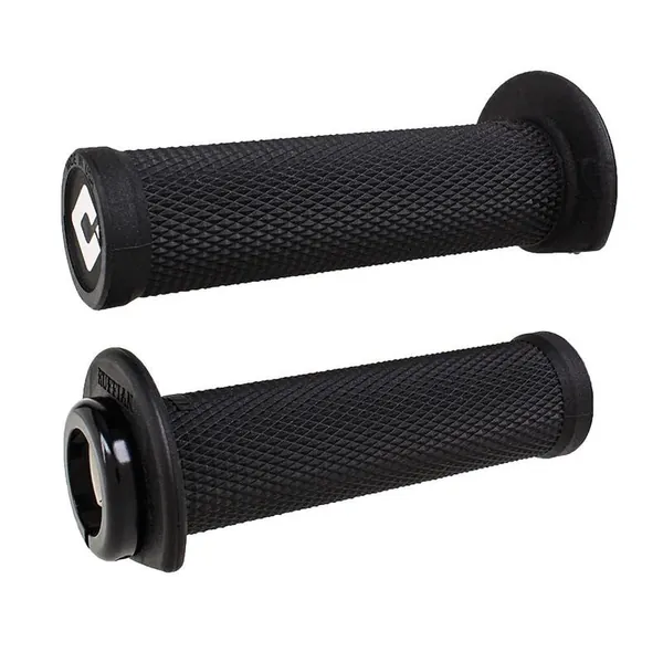 Puños ODI Ruffian 2,1 Lock-On 125mm Quad / Moto de agua - Negro / Negro