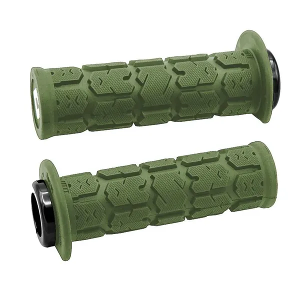 Puños ODI Rogue 2.1 Lock-On 125mm Quad / Moto de agua - Army Green / Negro
