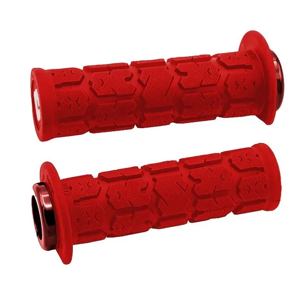 Puños ODI Rogue 2.1 Lock-On 125mm Quad / Moto de agua - Rojo oscuro / Rojo