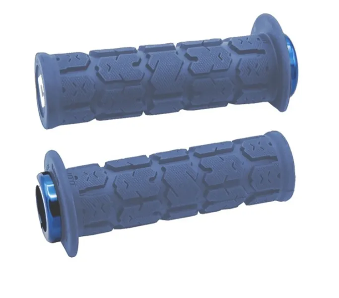 Puños ODI Rogue 2.1 Lock-On 125mm Quad / Moto de agua - Azul oscuro / Azul