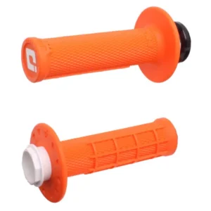 Puños ODI Micro-X Lock-On medio gofrados - Naranja / Negro