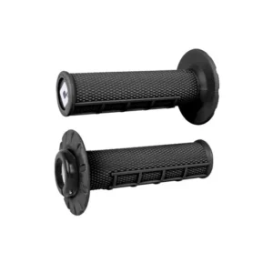 Puños ODI ATV v2.1 Lock-On medio gofrados - Negro / Negro