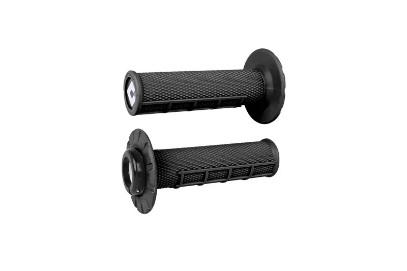 Puños ODI ATV v2.1 Lock-On medio gofrados - Negro / Negro
