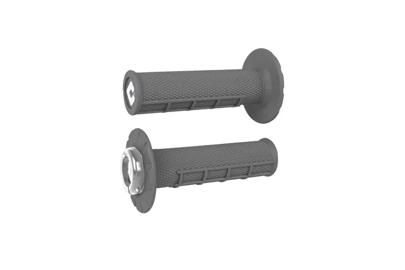 Puños ODI ATV v2.1 Lock-On medio gofrados - Gris / Grafito
