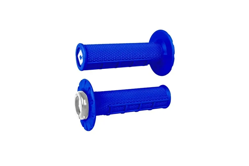 Puños ODI ATV v2.1 Lock-On medio gofrados - Azul / Negro