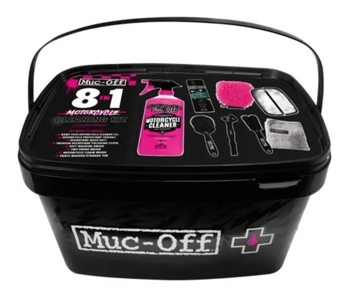 Kit de limpieza para motocicleta MUC-OFF 8 en 1