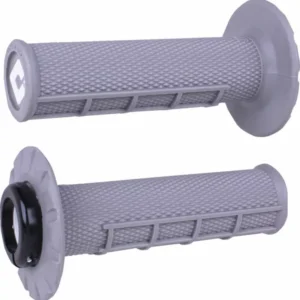 Puños ODI ATV v2.1 Lock-On medio gofrados - Gris / Plata